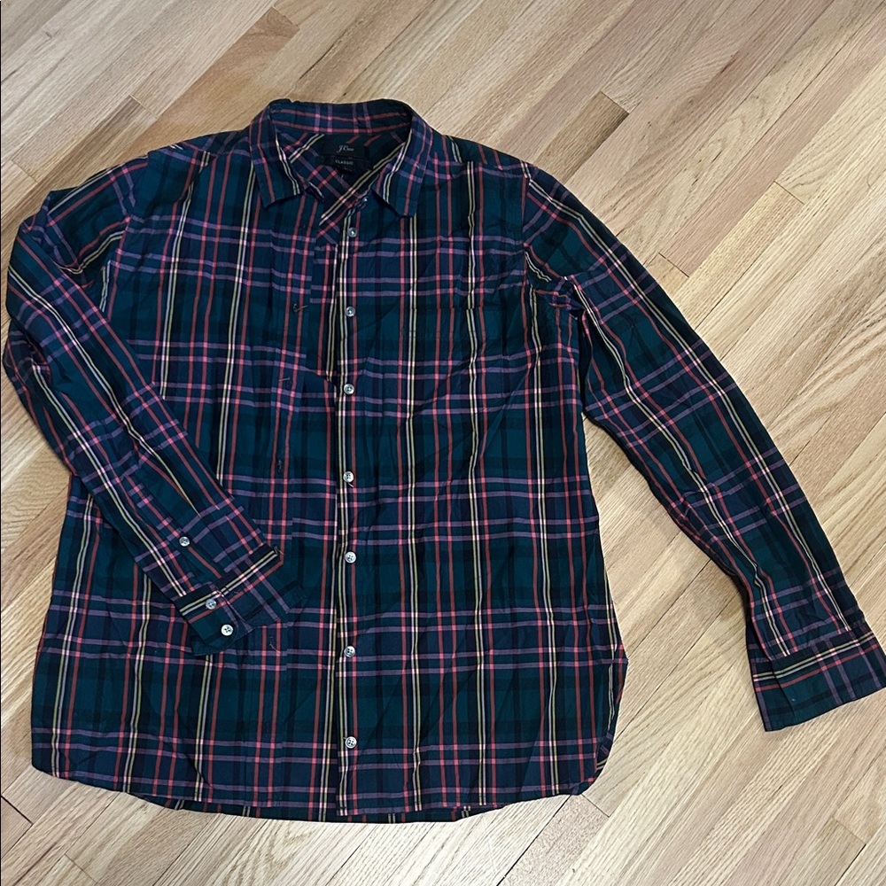 J. Crew Women's Tartan Plaid Button-Down Shirt - Holiday Top NWOT ✨